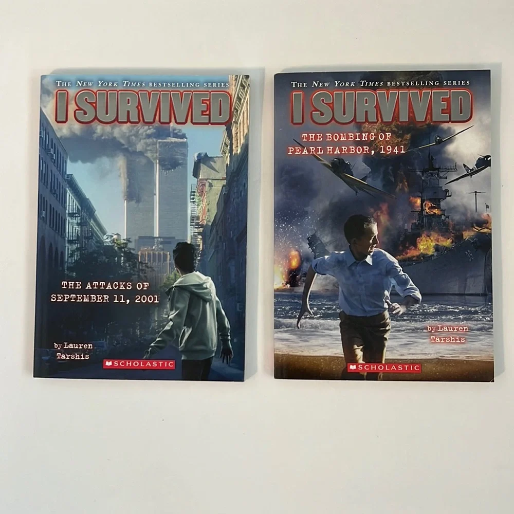 I Survived Kids Book Bundle The Attack of 9/11 & Bombing of Pearl Harbor